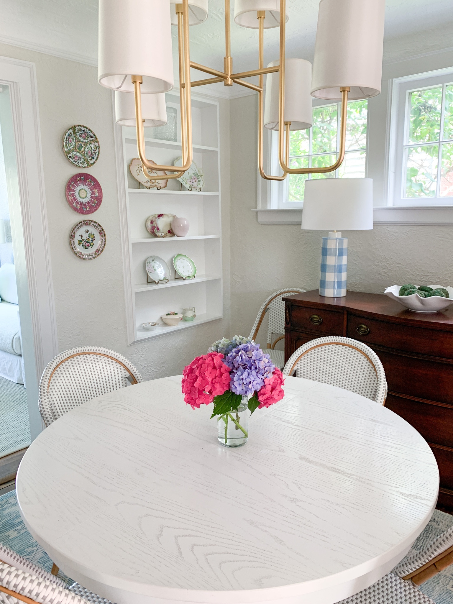 Dining room, grandmillenial dining room, home decor, shelf styling 

#LTKunder100 #LTKhome