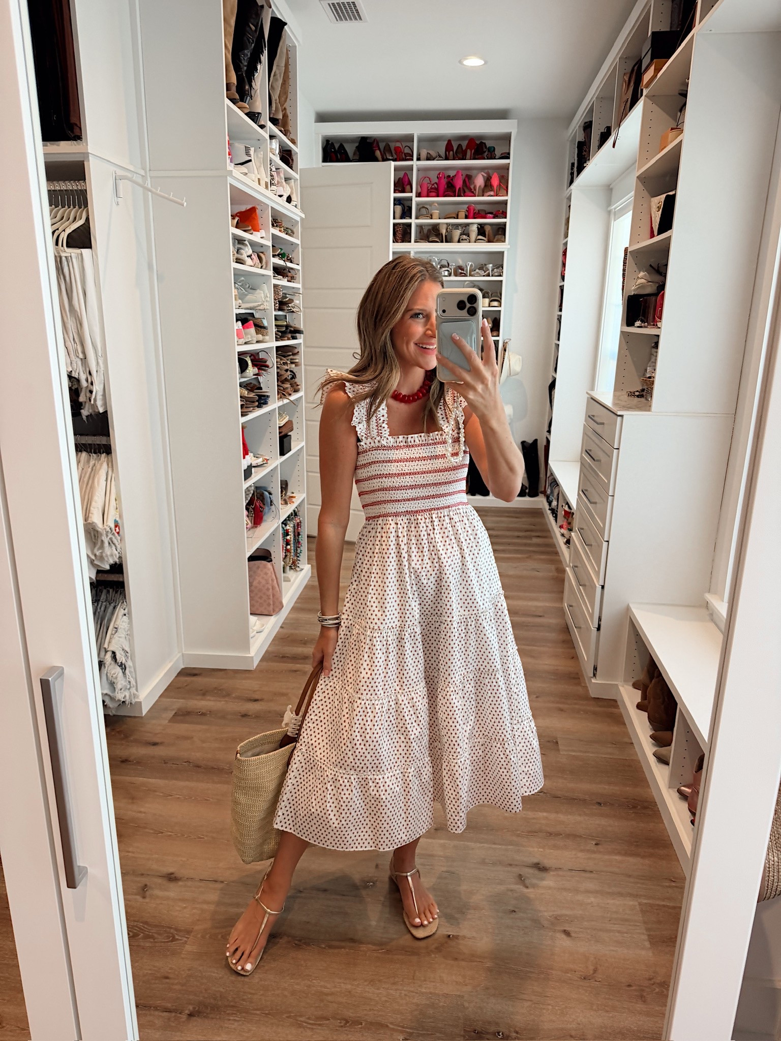 In a small Ellie nap dress, sandals, necklace and accessories - fits tts.

#LTKootd #LTKgrwm #LTKSeasonal