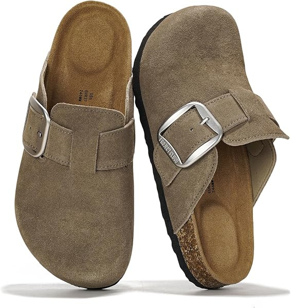 Project Cloud 100% Genuine Leather Clogs for Women Fall Shoes for Women | Amazon (US)