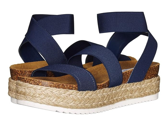 Steve Madden Kimmie Espadrille Sandal (Navy) Women's Shoes | Zappos