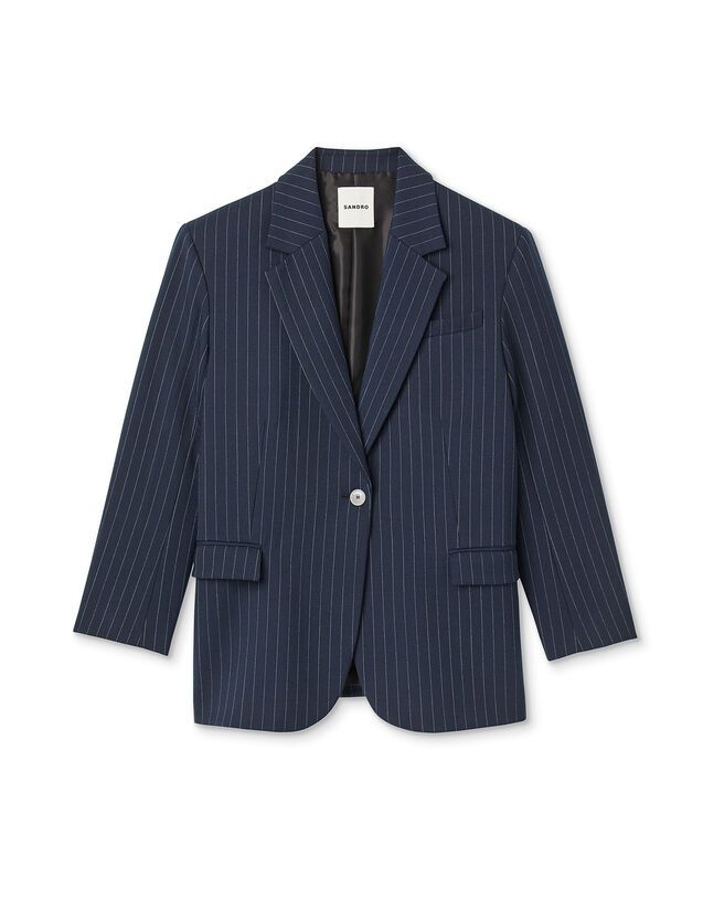 Striped tailored jacket | Sandro-Paris US