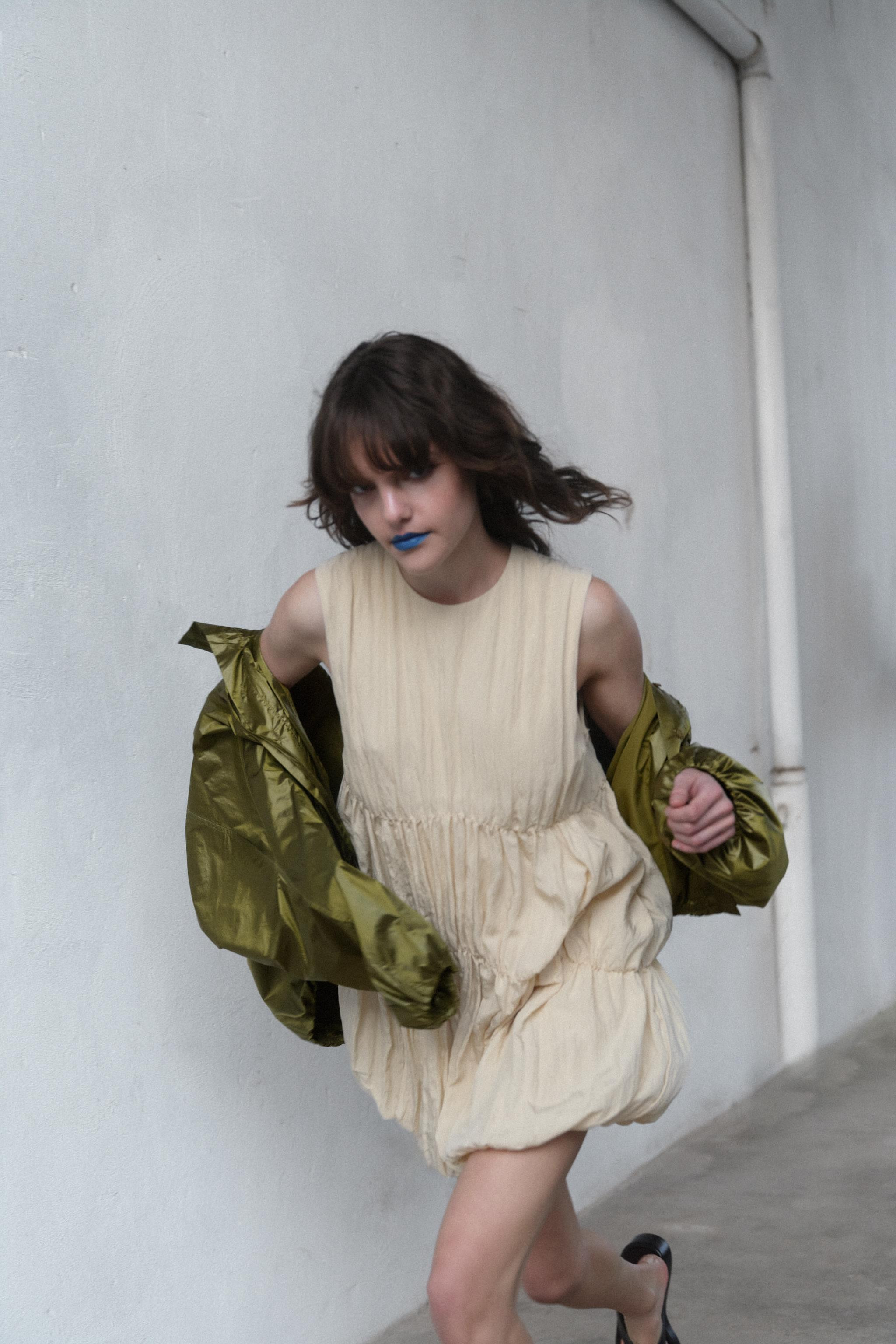 GATHERED BALLOON DRESS | Zara US