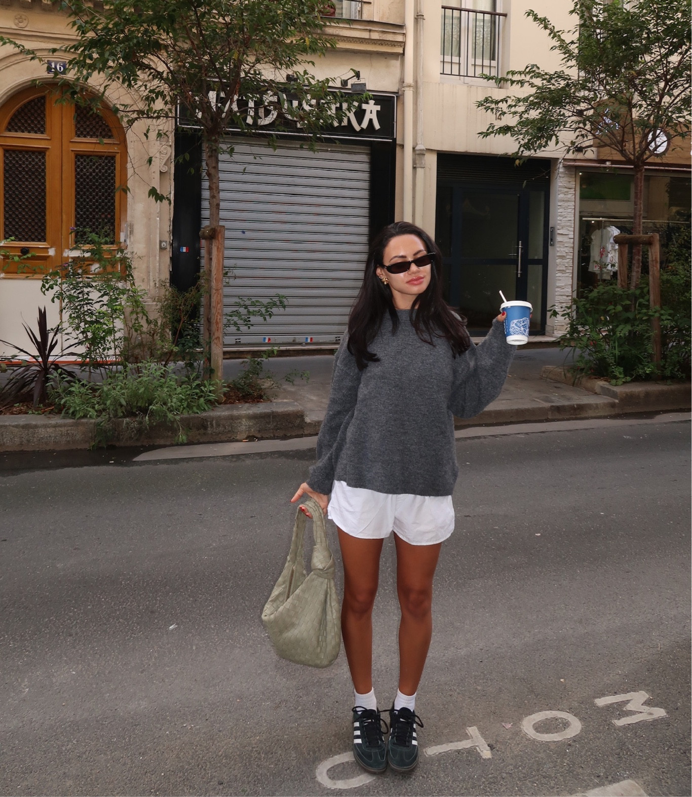grey knit sweater, daily drills comfy shorts, adidas sneakers #adidas #europefallstyle #fallfit

#LTKtravel #LTKstyletip #LTKeurope