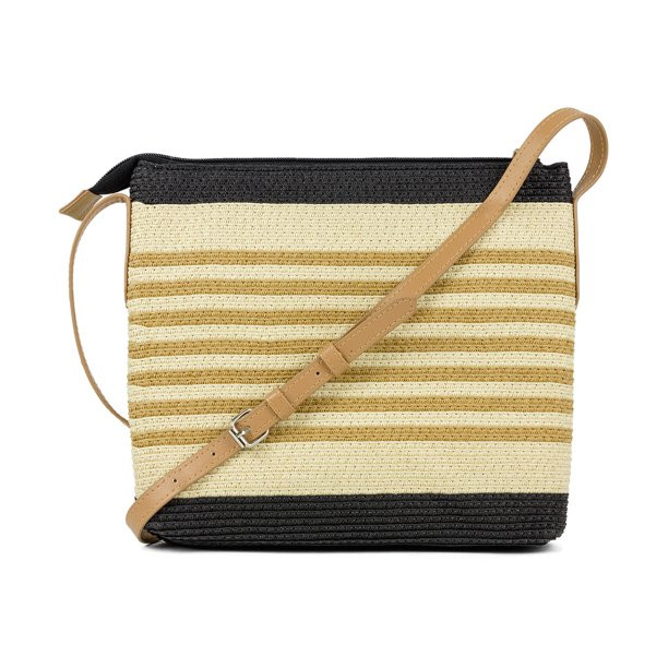 MAGID WOMEN'S STRIPED PAPER STRAW CROSSBODY HANDBAG | Walmart (US)