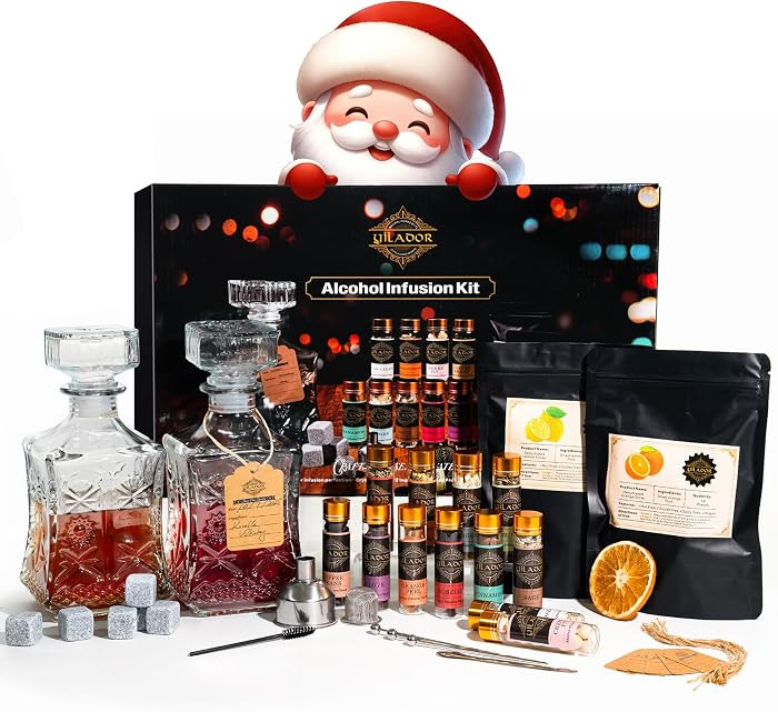 Alcohol Infusion Kit with 12 Natural Herbs for Infusing Whiskey, Tequila, Vodka, Gin, Rum | DIY Y... | Amazon (US)
