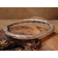 Vintage Sterling Silver Hinge Baby Bangle Bracelet | Etsy (US)