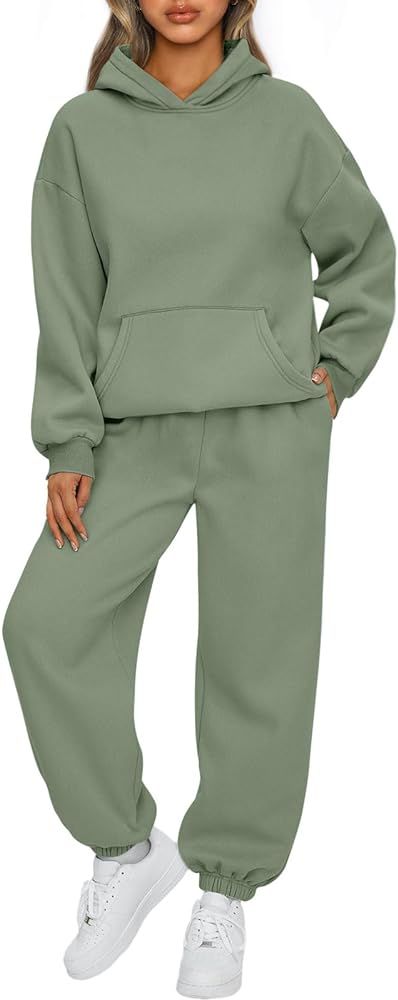 AUTOMET Womens 2 Piece Outfits Lounge Hoodie Sweatsuit Sets Oversized Sweatshirt Baggy Fall Fashi... | Amazon (US)