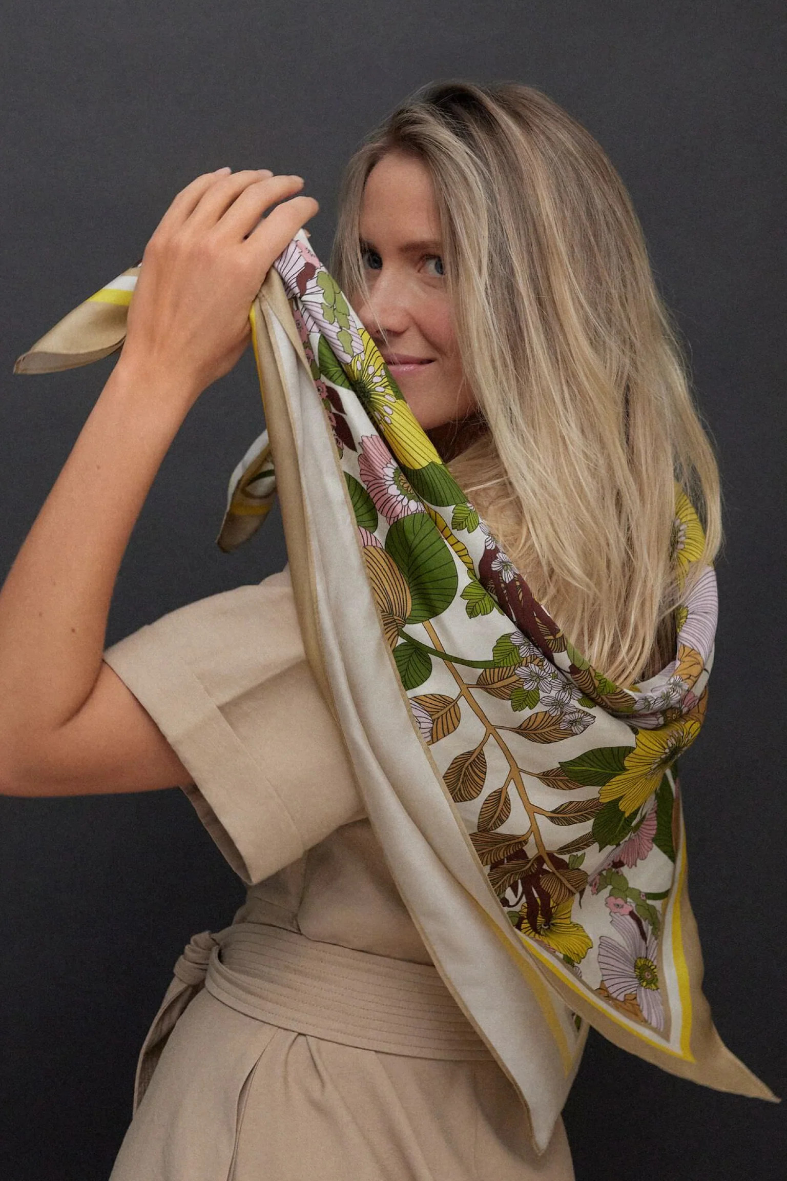 Wildflower Fields Medium Silk Scarf | Tuckernuck (US)