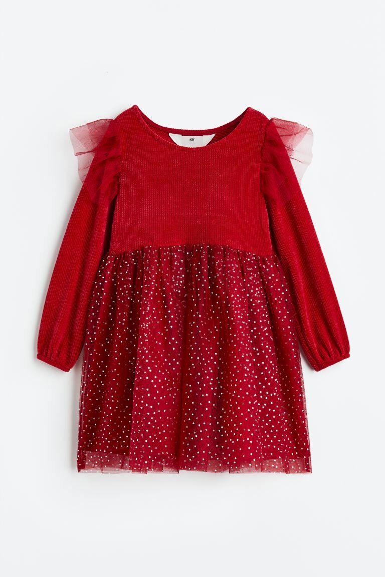 Chenille and Tulle Dress | H&M (US + CA)