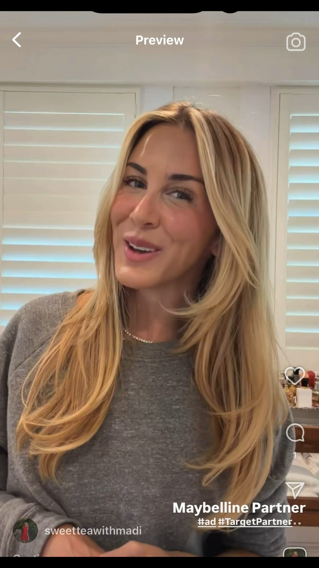 #AD #MaybellinePartner I’ve created a full everyday makeup look with @maybelline products I grabbed at @target Shades: 120 foundation, 5 concealer, 8 blush #TargetPartner #Target 