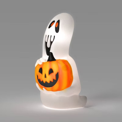 18.11" Blow Mold Ghost with Jack Halloween Decorative Prop White - Hyde and EEK! Boutique™ | Target