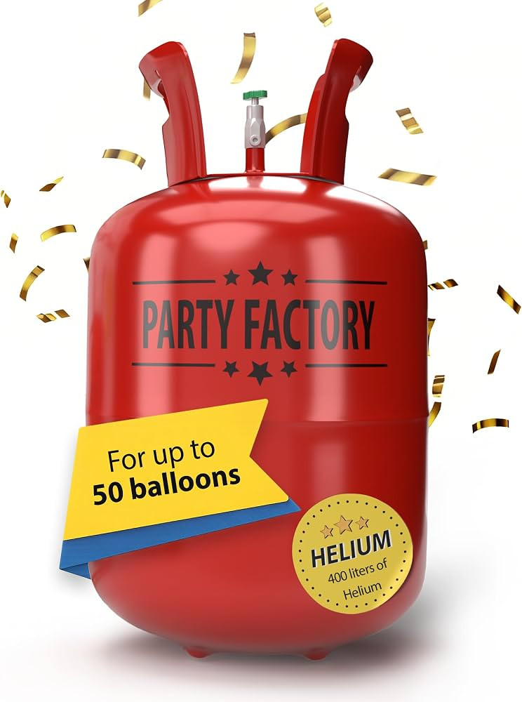 Party Factory Helium Tank for up to 50 Balloons 400L | Amazon (US)