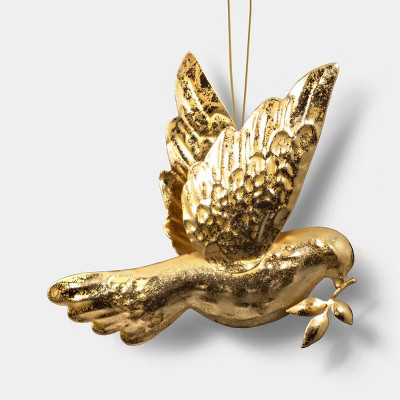Gold Metallic Dove Christmas Tree Ornament - Wondershop™ | Target