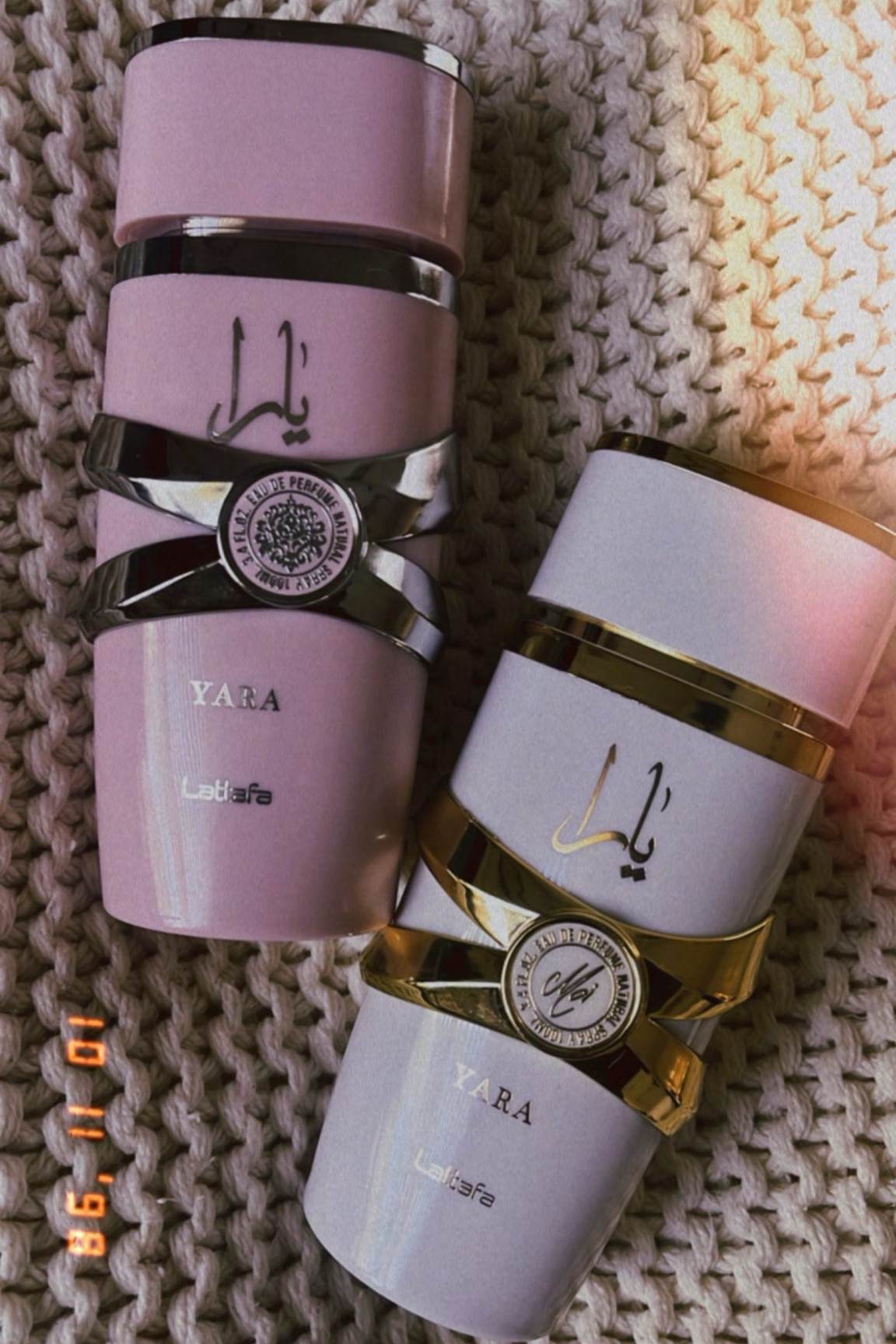 After seeing so many reviews, I finally gave in. 

Idk why I was so hesitant to purchase these. They both smell great! The amber and vanilla are just 🙌🏾!! Ohhh and that peach and tangerine 🥰. 

Honestly, the pink one does smell better to me but after dry down, Moi smells really good too. They do both pair well with other fragrances. Have you tried these ??? What are your thoughts? 

Lattafa Yara (Pink Bottle) Notes: 

Top Notes: Tangerine, Heliotrope, Orchid
Heart Notes: Tropical Notes, Gourmand
Base Notes: Vanilla, Sandalwood, Musk

Lattafa Yara Moi (White Bottle) Notes:

Top Notes: Peach and Jasmine
Middle Notes: Caramel and Amber
Base Notes: Patchouli and Sandalwood

#fragrancereviews #smellgood #amazon #lattafaperfume #fragranceunboxing #fragrance #perfumecollection