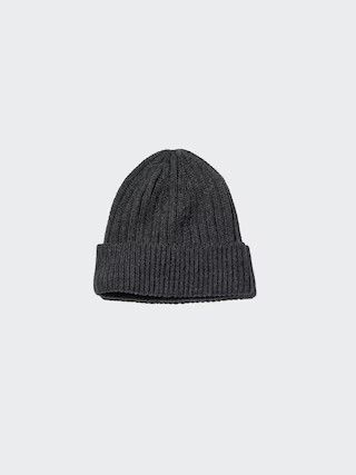HEATTECH Ribbed Beanie Dark Gray UNIQLO US | UNIQLO (US)
