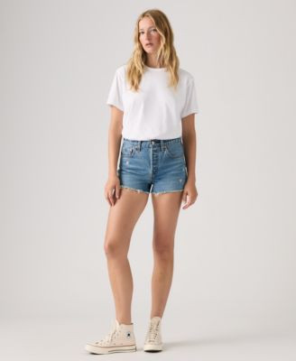 501 Original Fit High Rise Womens Shorts | Macy's