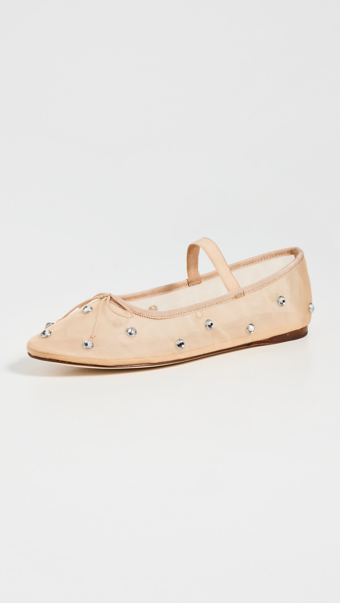Loeffler Randall Leonie Soft Ballet Flats Caramel/Clear 6 | Shopbop