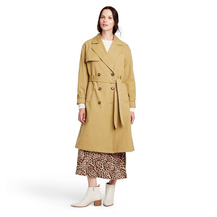 Women's Pleated Back Trench Coat - Nili Lotan x Target Khaki | Target