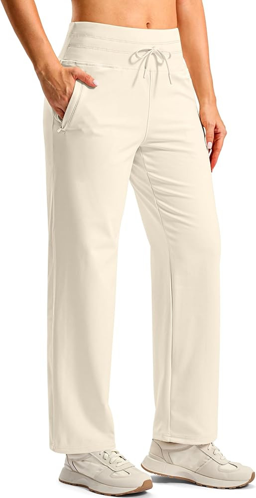 SANTINY Women's Fleece Lined Pants 29" Winter Warm Sweatpants Water Resistant Snow Ski Hiking Pan... | Amazon (US)