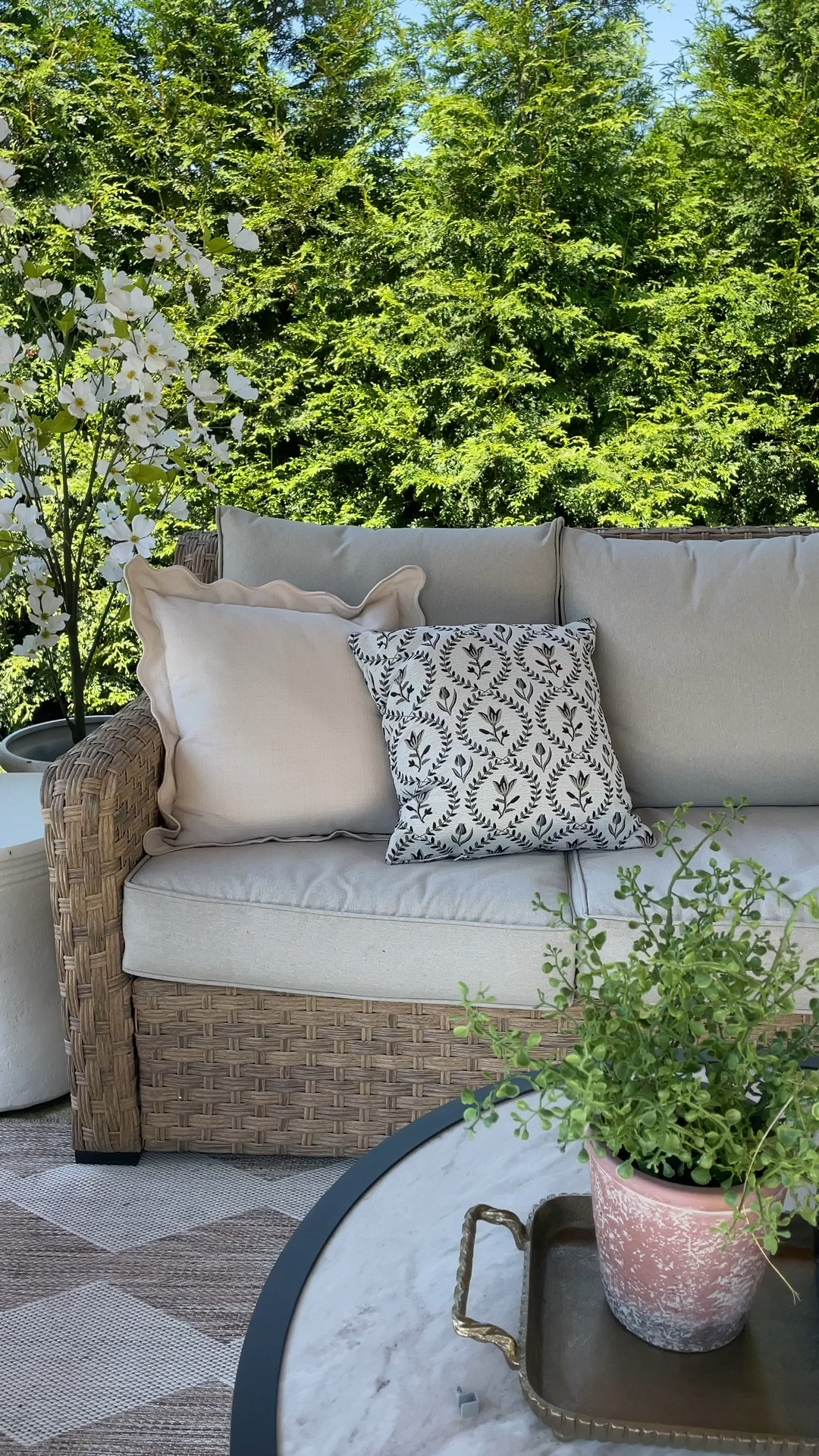 The viral outdoor patio set from Walmart is back in stock. This always sells out so early and this year it comes in other colors. I’ve had it for four years and it still looks brand new! Grab it while you can!

#LTKSeasonal #LTKHome #LTKSaleAlert