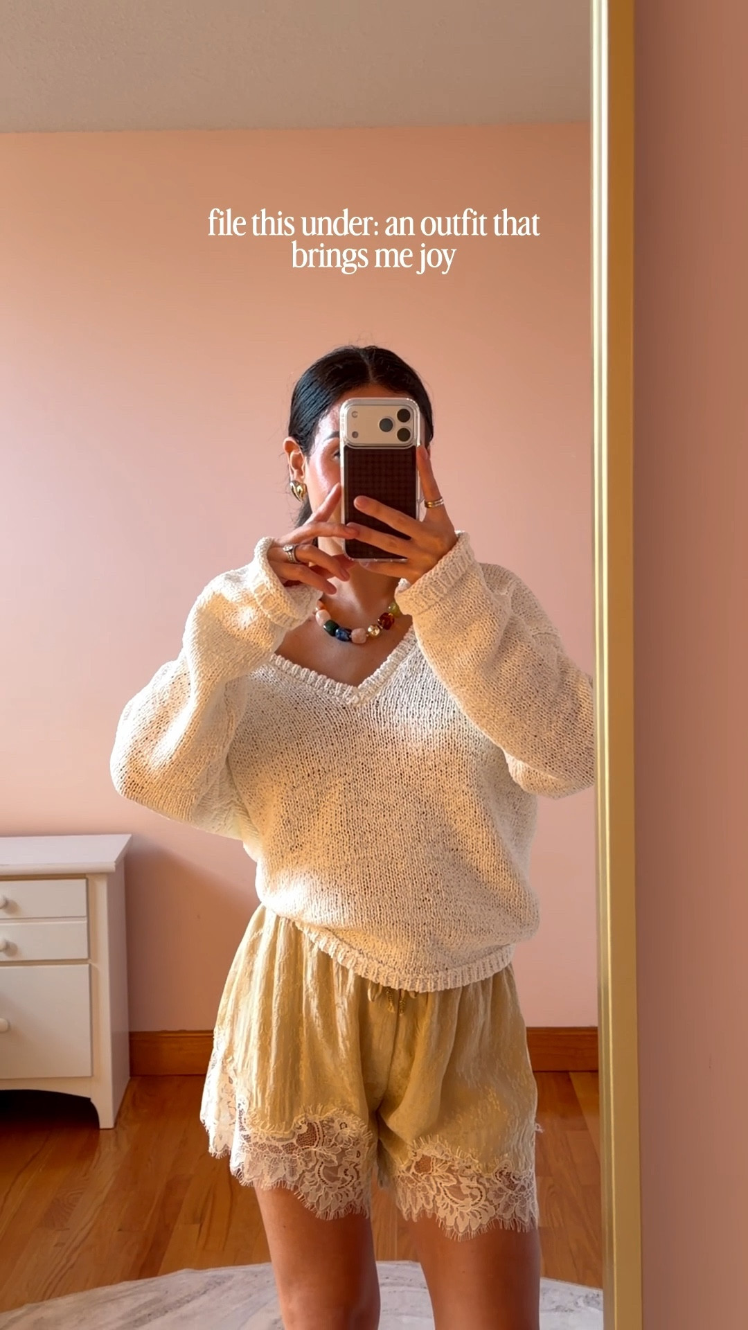 Small in the top, XS in the lace shorts, tts in ballet flats 

Spring outfits 2026 

#LTKPetite #LTKootd