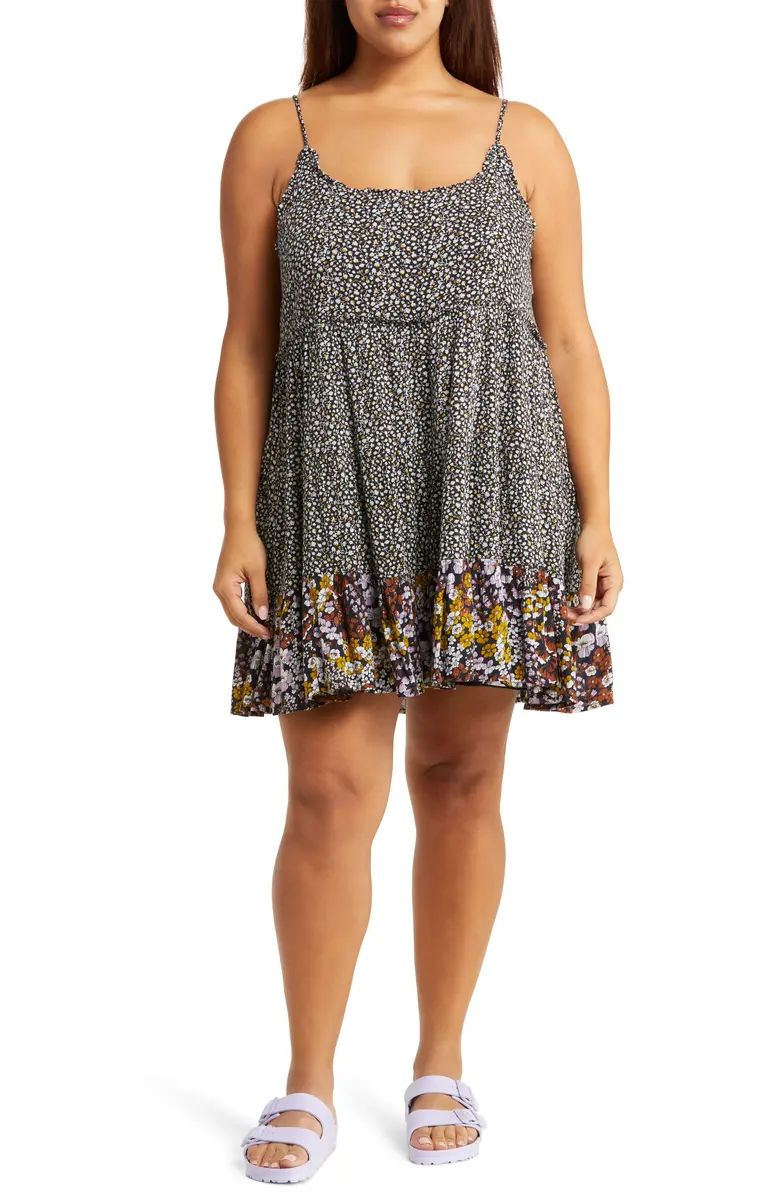 Floral Tiered Babydoll Minidress | Nordstrom