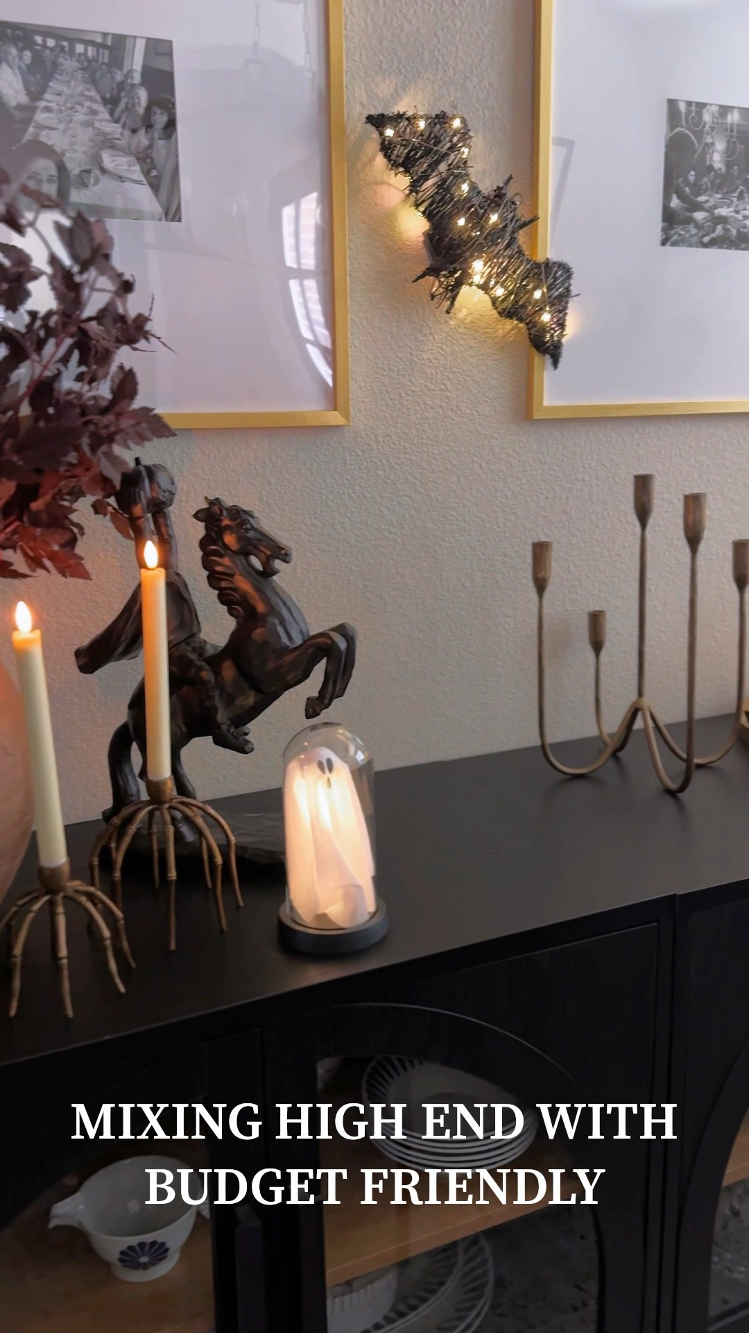 I love that elevated look and feel of a home but I don’t love the price tags so my favorite thing to do is be intentional about the high end pieces I choose. Things that are versatile and can be used year round, and then blend them with affordable seasonal items, or items I know I’ll use again and again. I did it here with my Halloween decor! A few items are Pottery Barn or McGee & Co., but so many are from Walmart, Amazon, or TJMaxx! 

#LTKSeasonal #LTKHome #LTKStyleTip