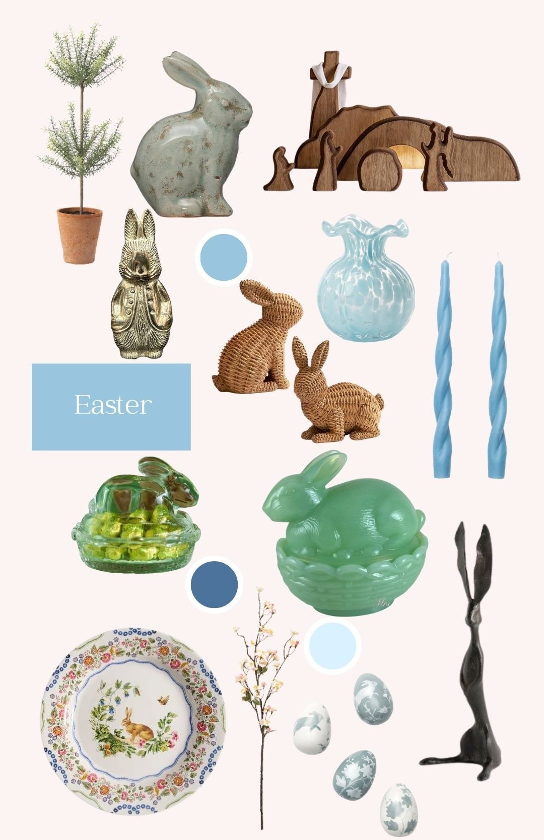 Vintage-inspired Easter decor 🐰🤍

#LTKHome #LTKSeasonal