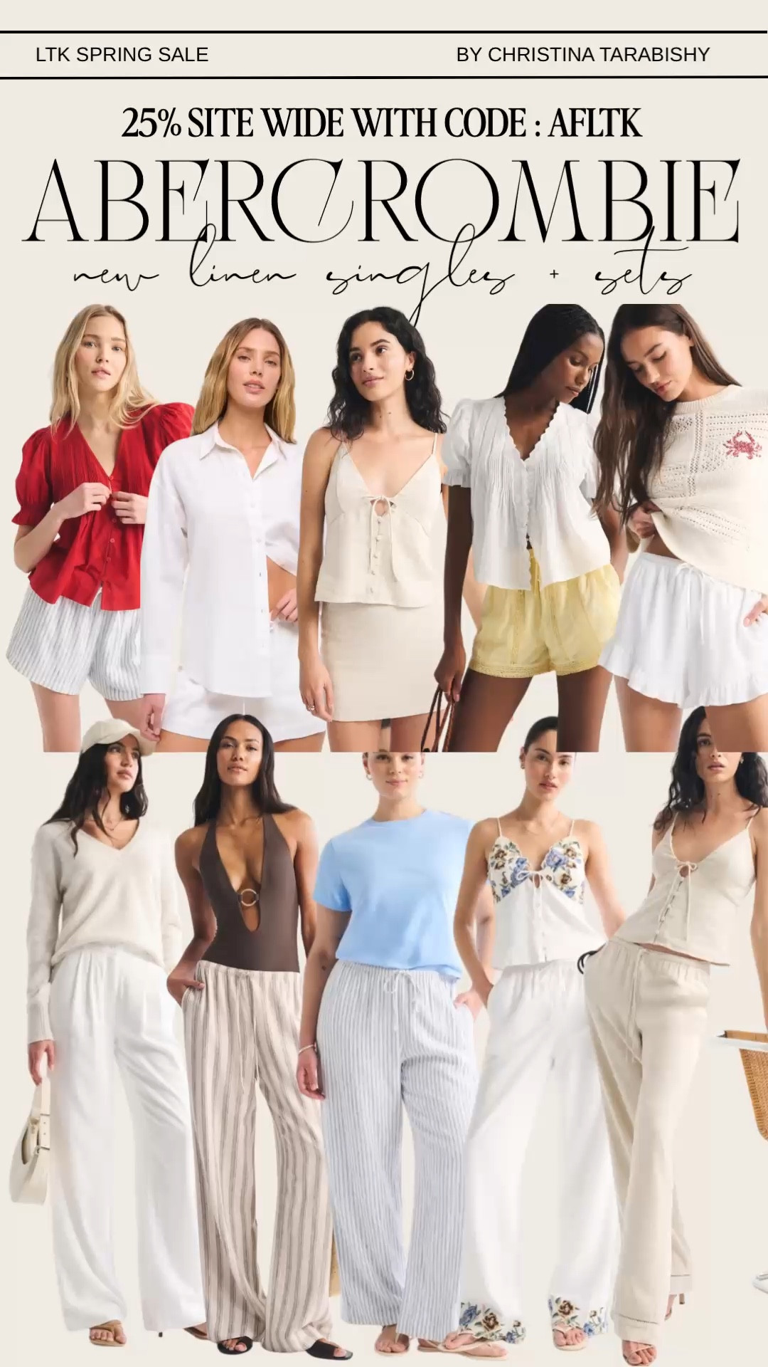 LTK SPRING SALE! 25% off @abercrombie Abercrombie site with code AFLTK!