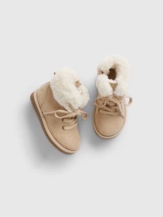 Toddler Cozy Sherpa Lace-Up Boot | Gap (US)
