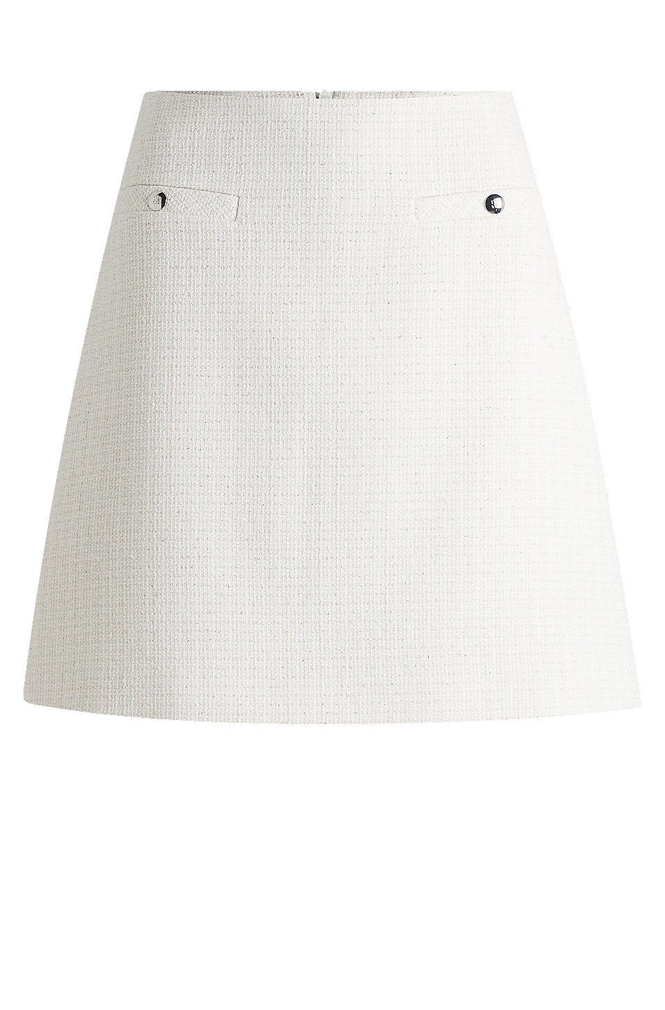 Pocket-detail mini skirt in cotton-blend bouclé | Hugo Boss (UK)
