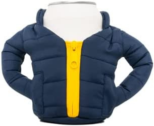 Puffin - The Puffy Beverage Jacket - Insulated Can Cooler, Blue & Gold | Amazon (US)