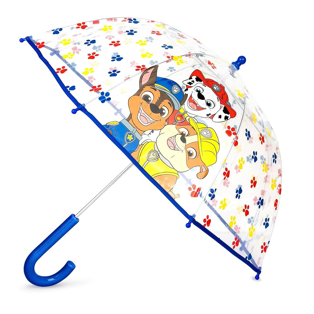 Boys Clear Umbrella, Mickey Mouse, Batman, Paw Patrol, NASA, Kids Rain Wear For Ages 3-10 | Amazon (US)
