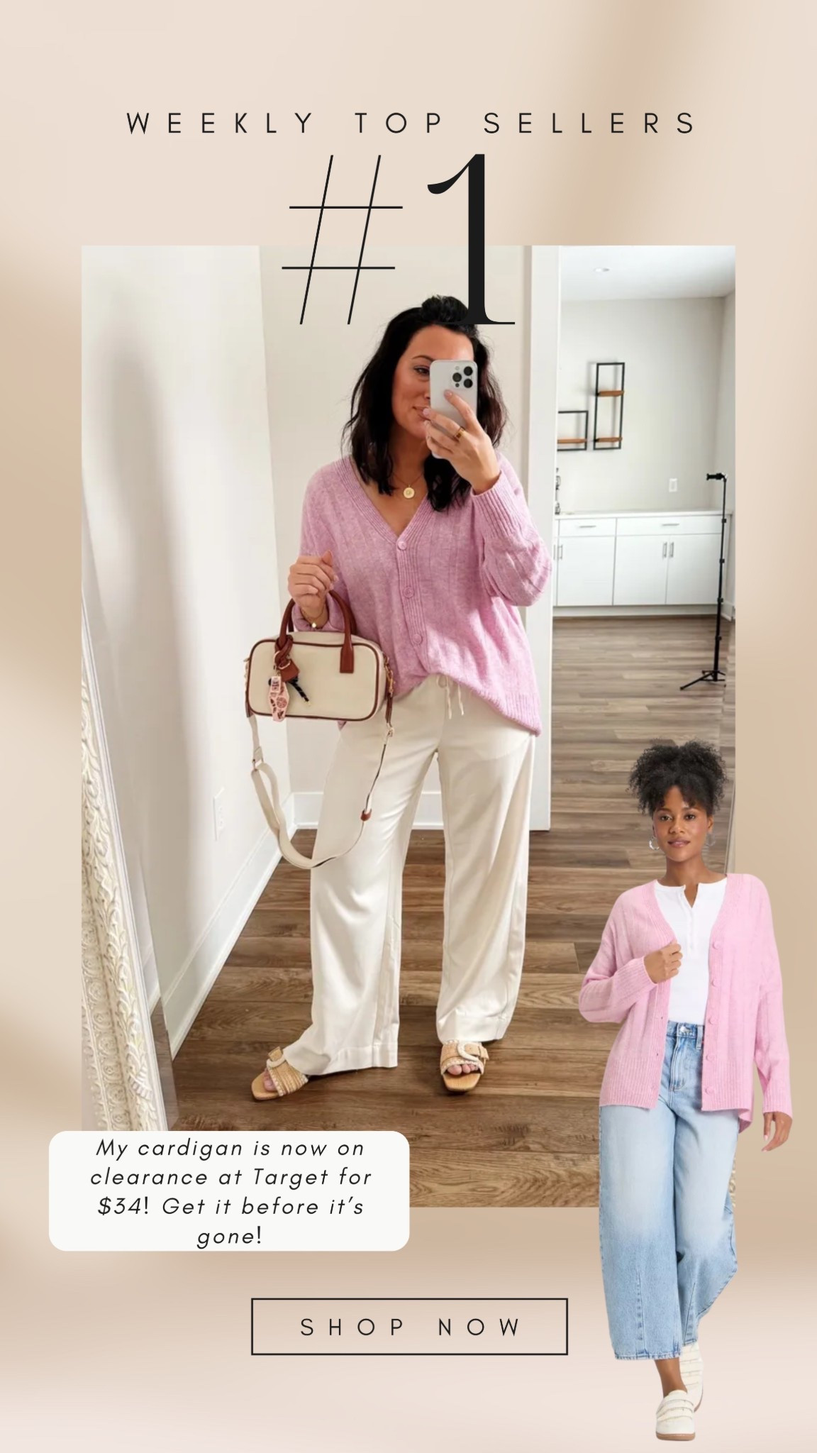 TARGET 🎯 TUESDAY 
• large cardigan for an oversized look
• medium regular length pants, I’m 5’4
• shoes true to size 

#LTKSeasonal #LTKootd #LTKSaleAlert