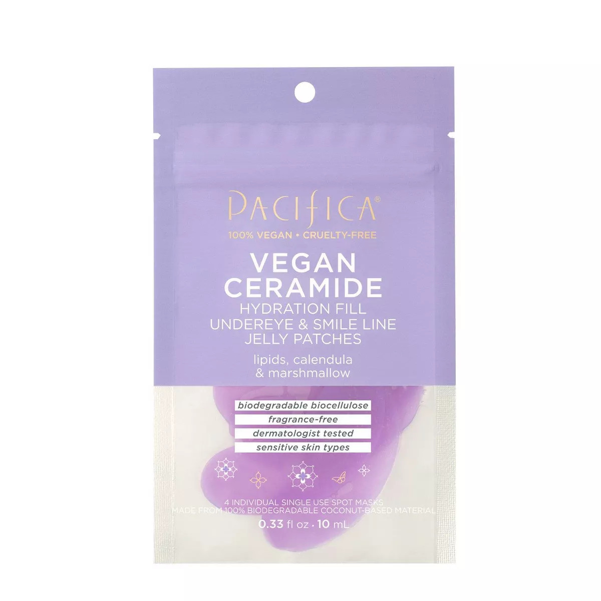 Pacifica Vegan Ceramide Hydration Fill Undereye & Smile Line Jelly Patches - 0.33 fl oz | Target