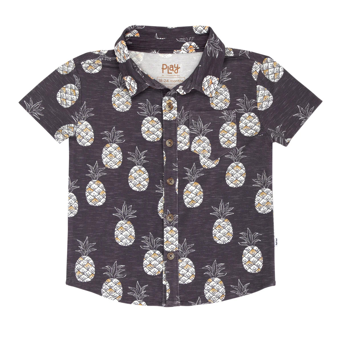 Sweet Paradise Button Down Polo | Little Sleepies