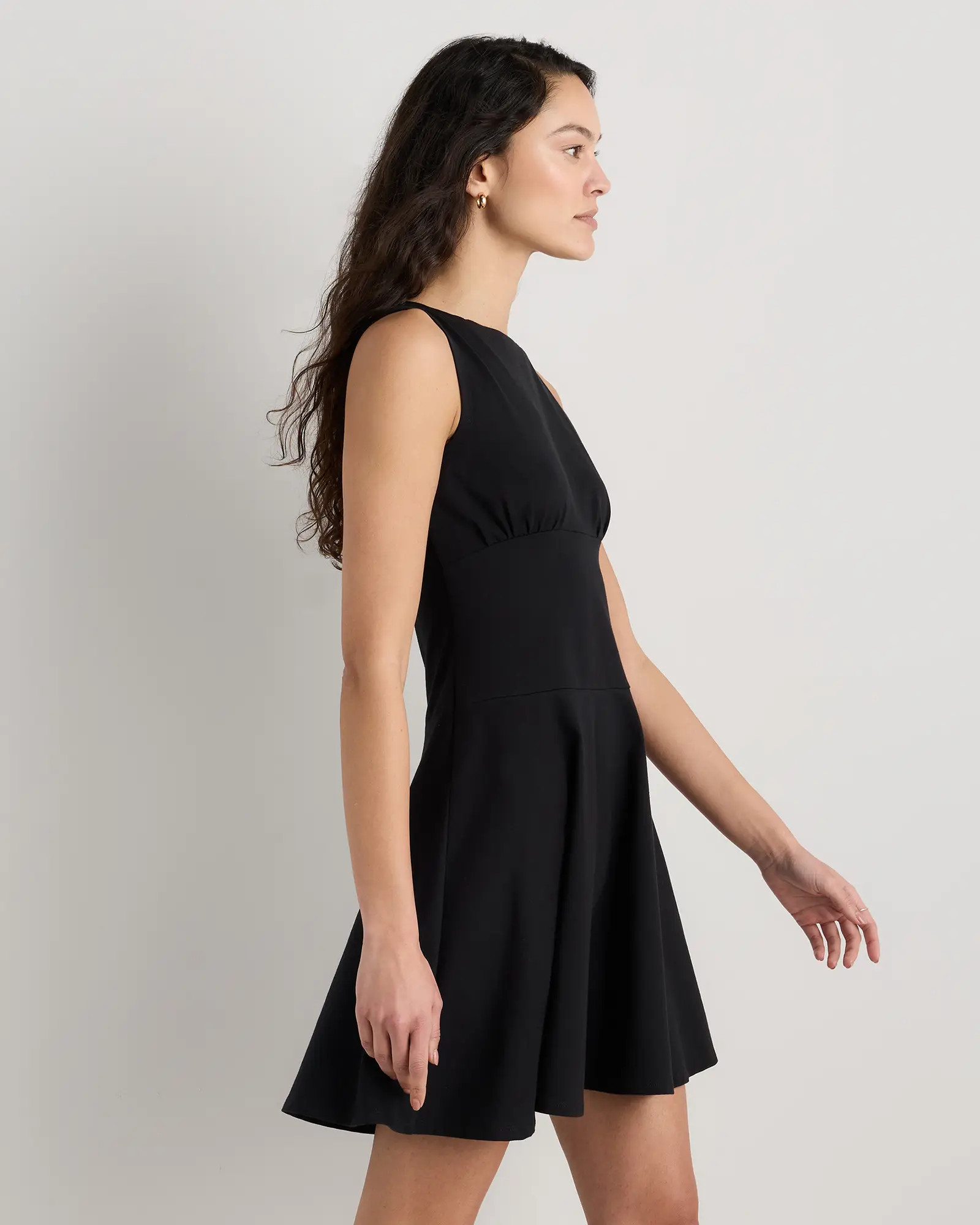 Organic Stretch Jersey Drop Waist Mini Dress | Quince
