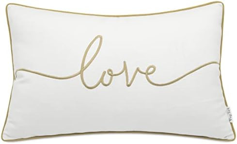 VAGMINE Hand Embroidered French Knotted Hearts Square Decorative Accent Throw Pillow Cover - Bedr... | Amazon (US)