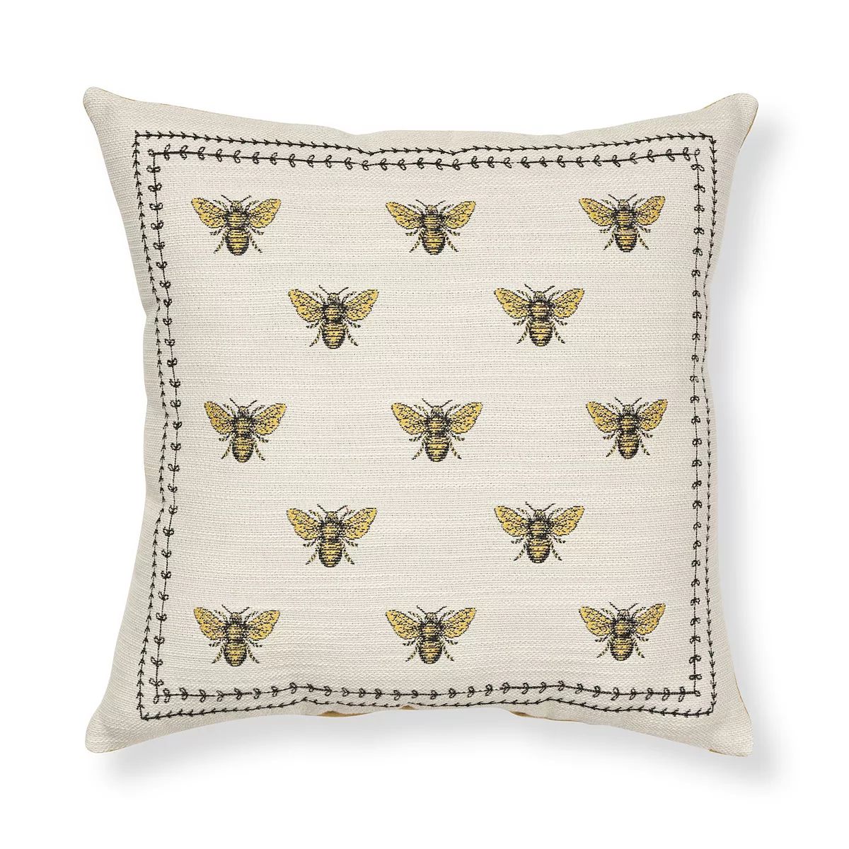 Sonoma Goods For Life® Ivory Bee Throw Pillow | Kohl's