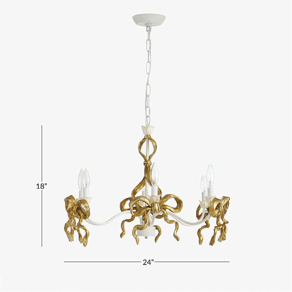 LoveShackFancy Bow Chandelier (24") | Pottery Barn Teen