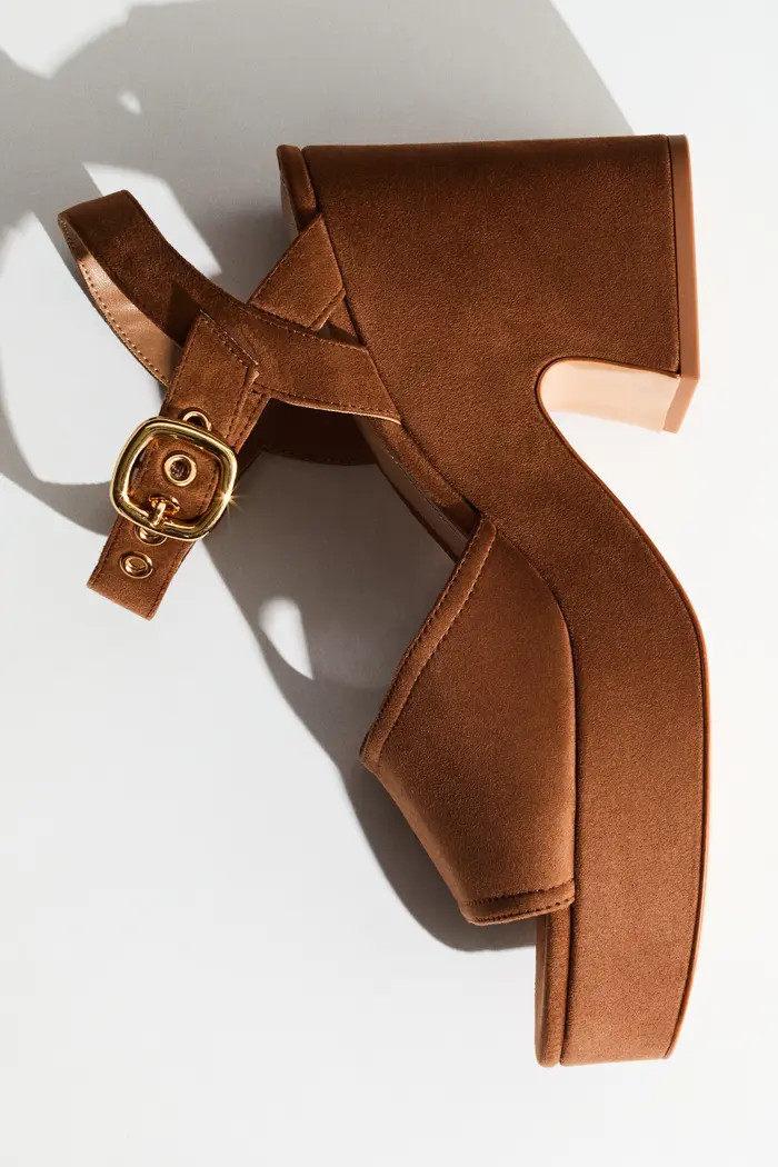 H&M Block-heeled platform sandals | Nordstrom | Nordstrom