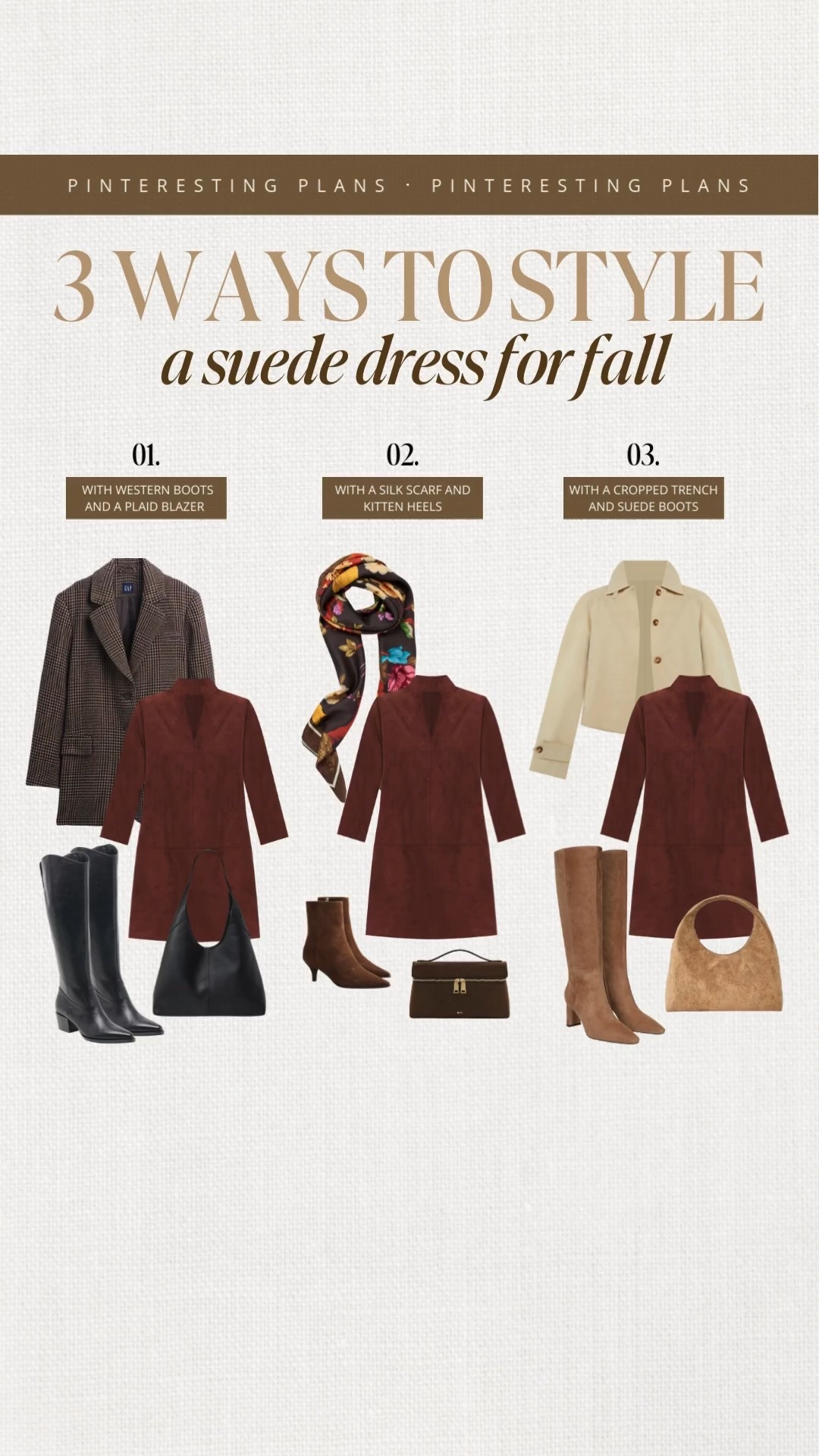 Three ways to style a suede dress for fall 🙌🏻🙌🏻 Suede dress, workwear, fall, fashion, fall style jacket, blazer, trenchcoat,

#LTKWorkwear #LTKSeasonal #LTKStyleTip