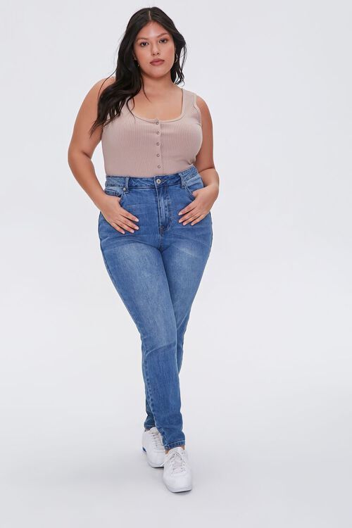 Plus Size High-Rise Skinny Jeans | Forever 21 (US)