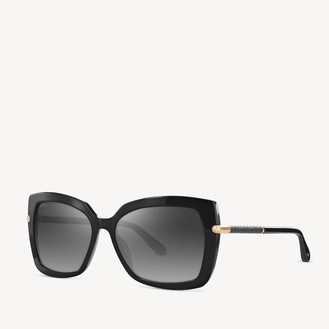 Calypso Sunglasses in Black Acetate | Aspinal of London