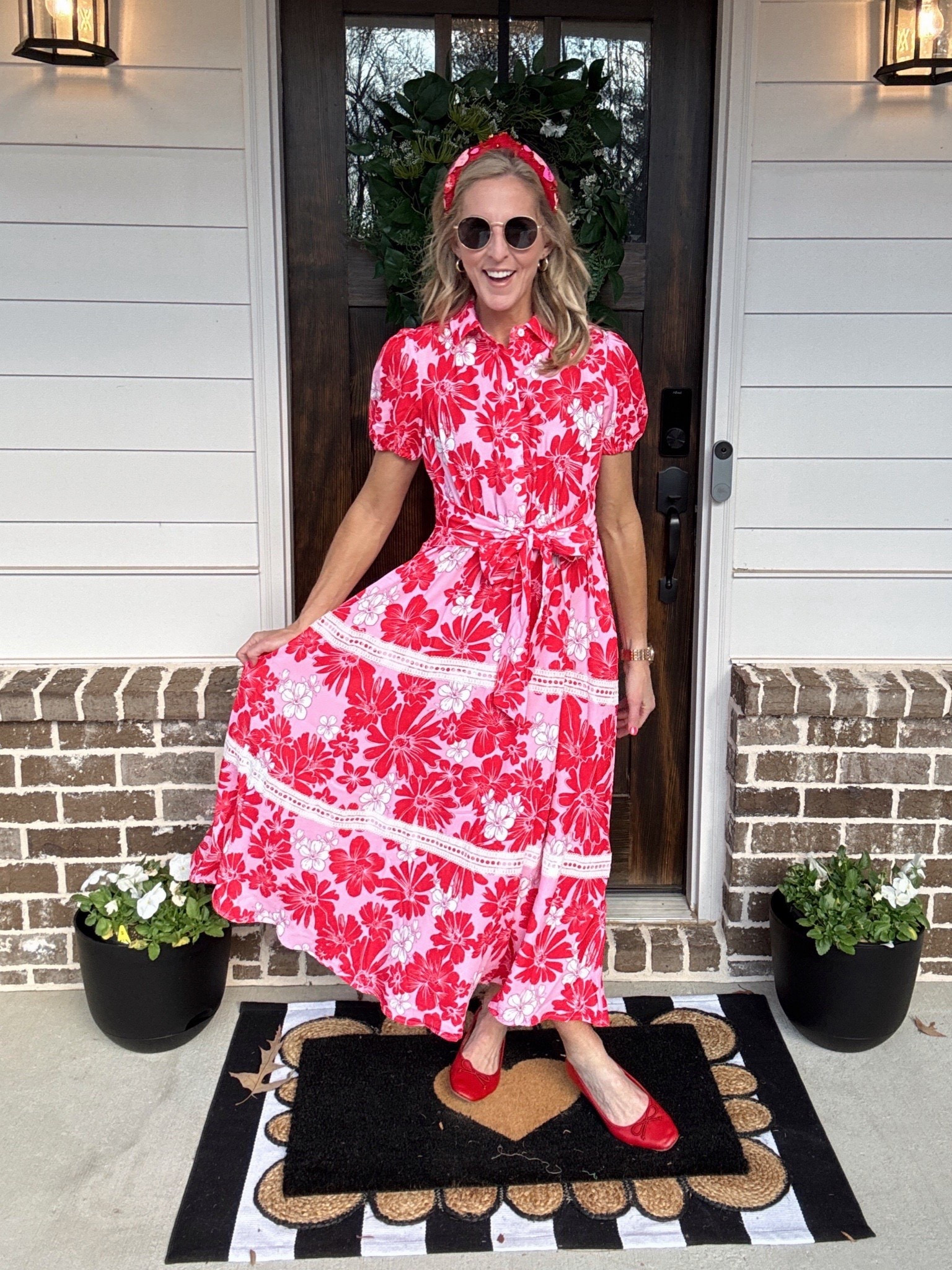 This beautiful Grace Karen 2025 Summer floral flow dress is stunning on. It looks great paired with these red flats and Wahl’s headband would be the perfect date night look or Galentine‘s brunch  

#LTKStyleTip 

Follow my LTK @LightandLifestyled on the @shop.LTK app to view this post and get my exclusive app-only content!