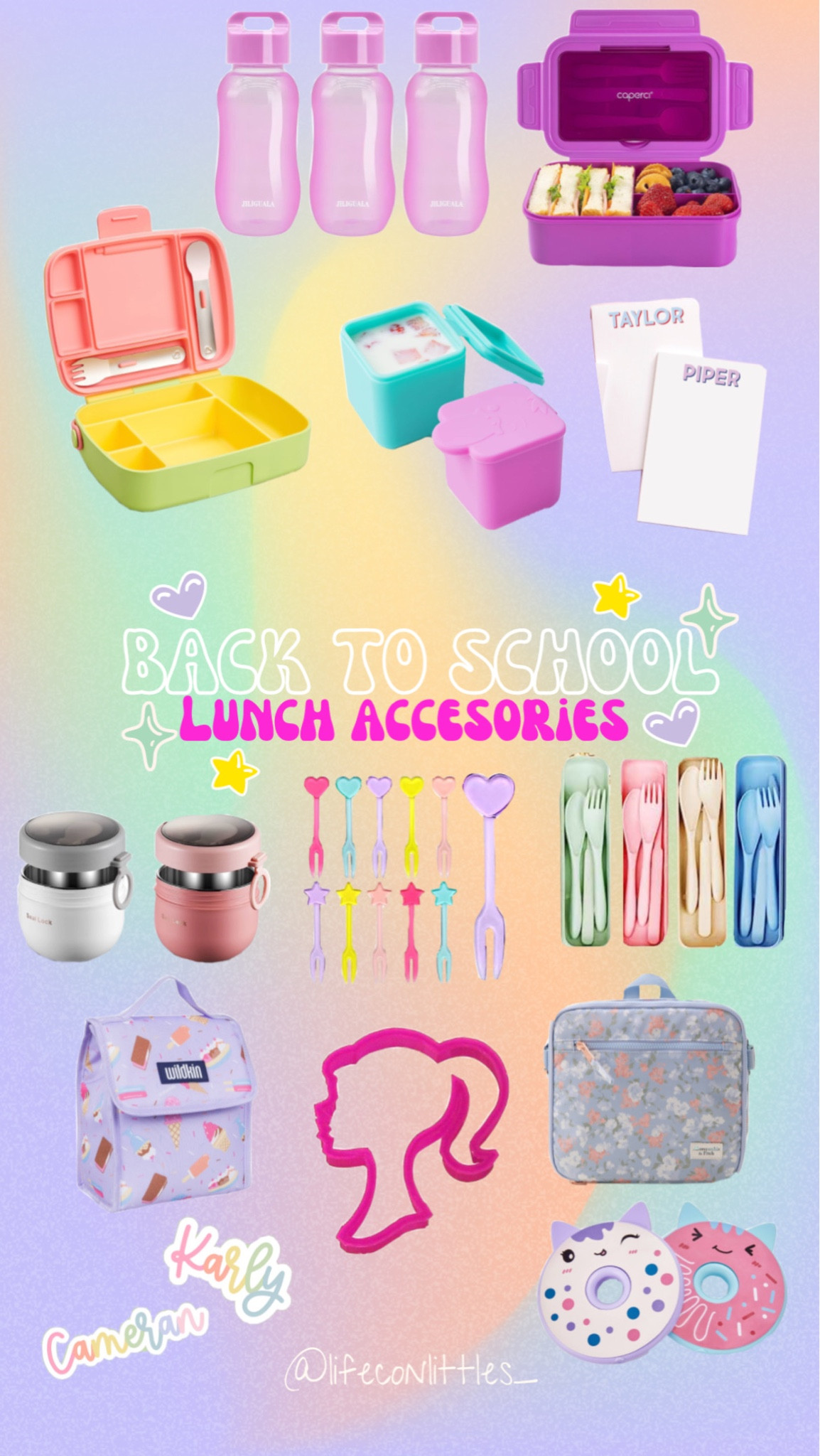 BACK TO SCHOOL lunch accessories! ✨💖 #lunchaccesories #backtoschool #kids

#LTKBacktoSchool #LTKkids
