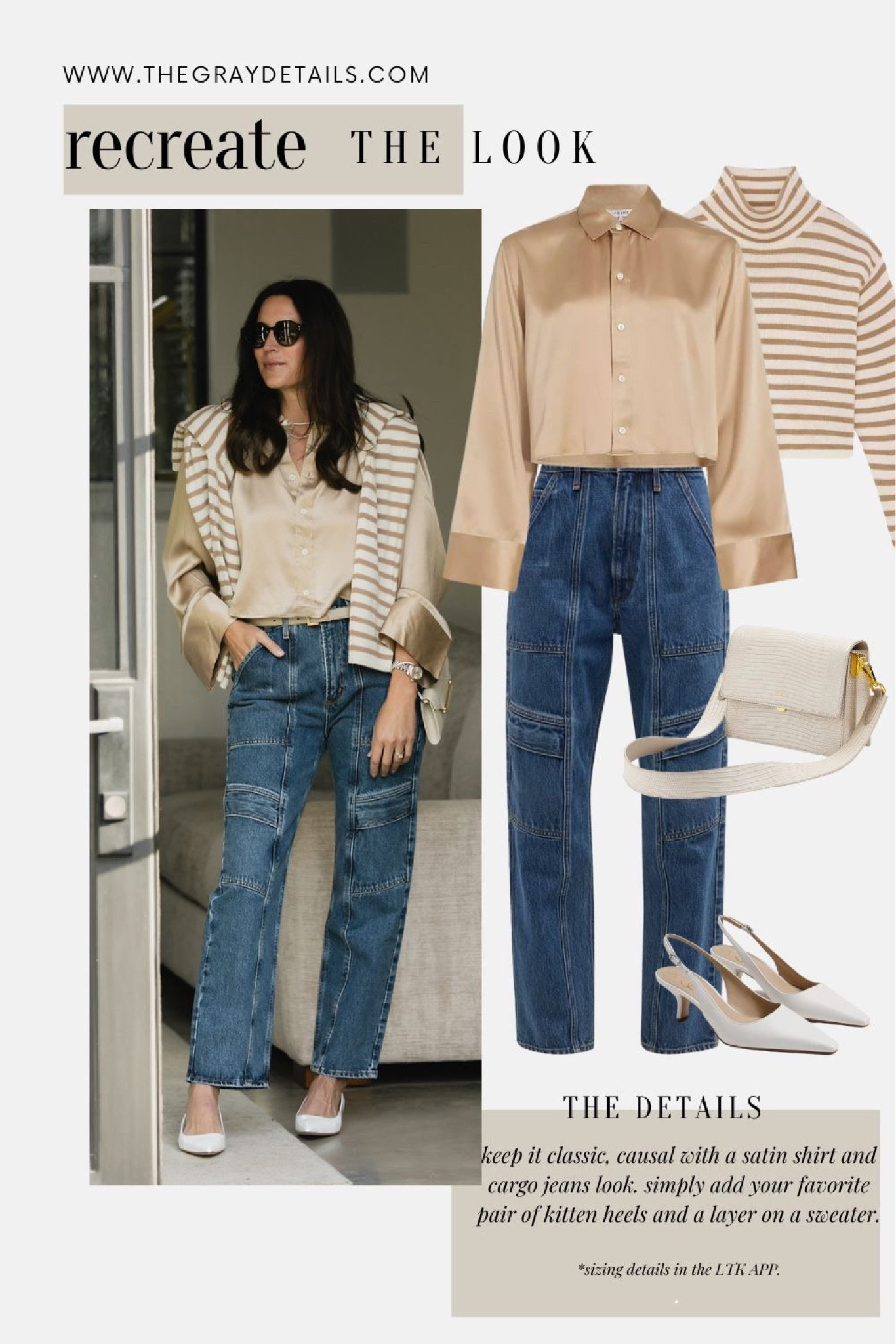 Fall outfit idea. Cargo jeans, fall blouse 

#LTKVideo #LTKstyletip #LTKover40