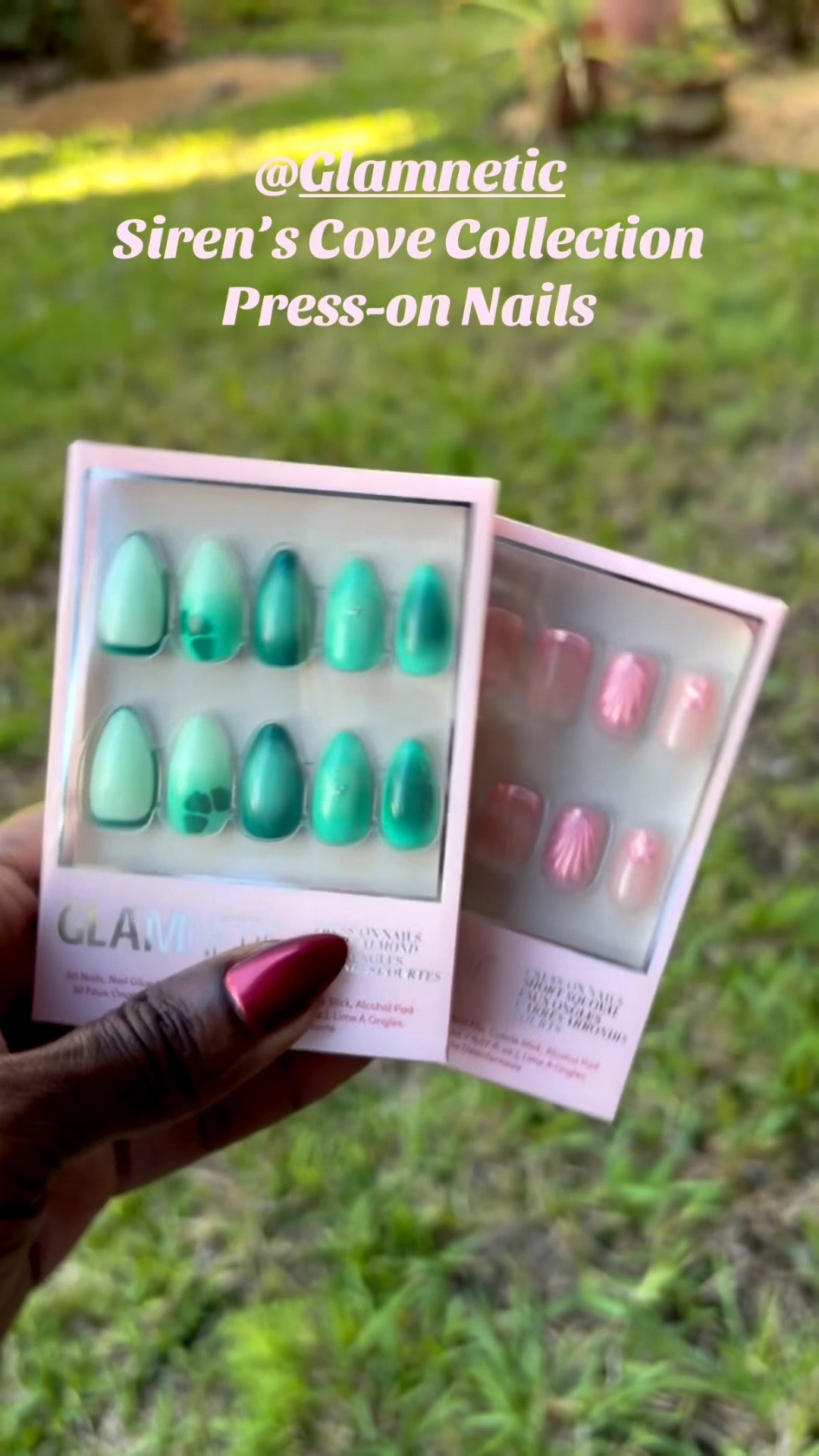 Spring + vacation nails = a MUST 🌊✨ The Siren’s Cove collection by Glamnetic is still that girl, and I had to run it back with two of my faves, Siren Green 💚 and Blush Dunes 🌸. Beachy, effortless, and perfect for your next getaway… trust me, these are coming with me all season 😍🏝️ #TikTokShop #SpringNails #PressOnNails #VacationVibes

#LTKselfcare #LTKTravel #LTKBeauty