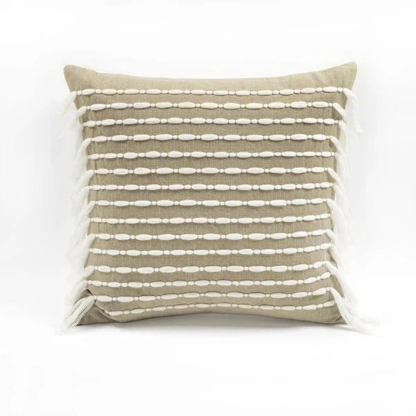 Linear Tassel Decorative Pillow | Lush Decor