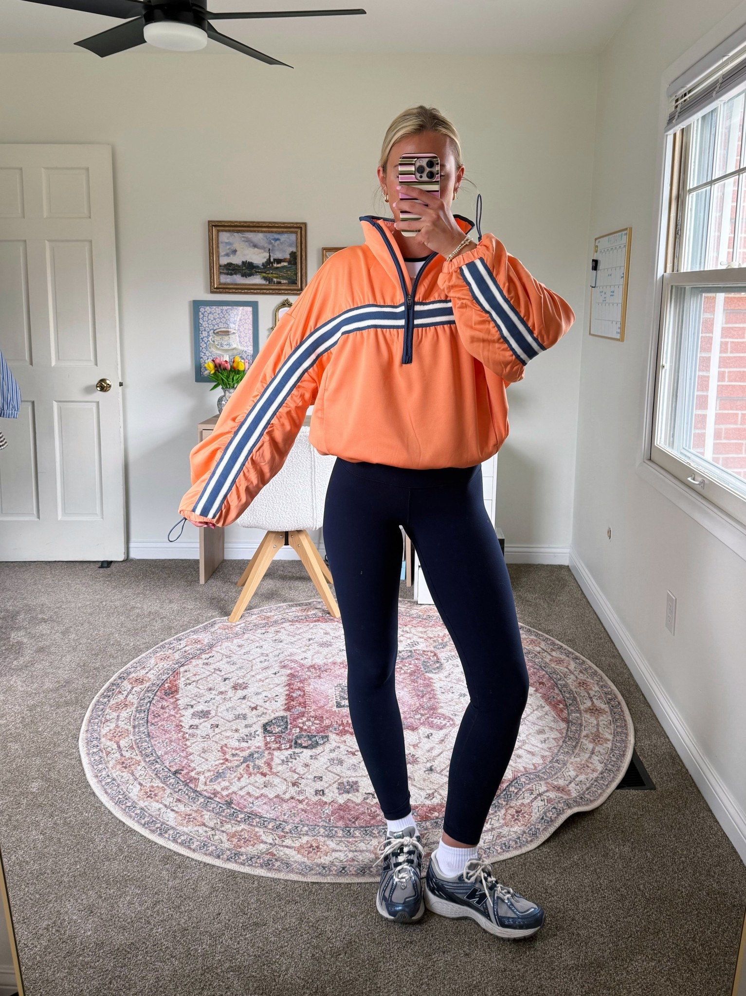 Medium in the pullover & 4 in the leggings 🍊

#LTKActive #LTKootd